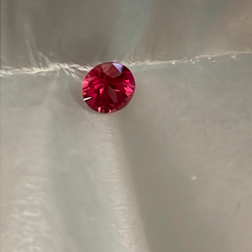 61 Ct RedOrange Sapphire Round